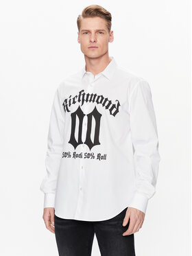 John Richmond John Richmond Πουκάμισο RMP23011CA Λευκό Regular Fit