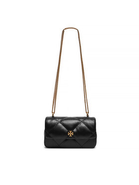 Tory Burch Ročna Torba Mini Kira Diamond Quilt Flap Bag 154710 Črna