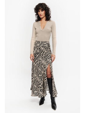 BENU BENU Sweter beżowy Beżowy Slim Fit