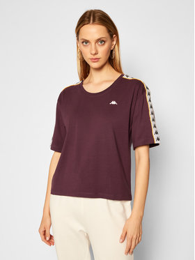 Kappa Kappa T-Shirt 308001 Fioletowy Regular Fit