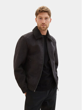 Tom Tailor Tom Tailor Kurtka z imitacji skóry 1037361 Czarny Regular Fit