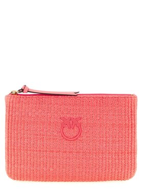 PINKO PINKO Torebka Fuchsia Polypropylene Clutch Różowy