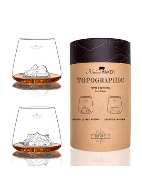 Alaskan MAKER Alaskan MAKER Komplet szklanek do whisky Grossglockner & Dachstein Przezroczysty