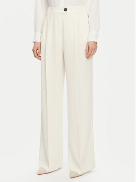 Marella Marella Панталони тип палацо Olinto 2513131053 Бял Wide Leg