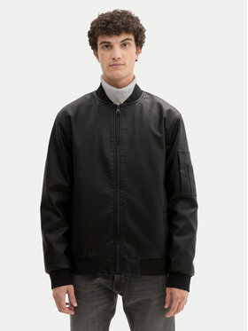 Tom Tailor Denim Tom Tailor Denim Giacca in similpelle 1041780 Nero Regular Fit