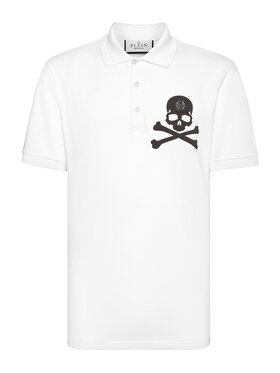 PHILIPP PLEIN PHILIPP PLEIN Polo 14659 Bianco Slim Fit