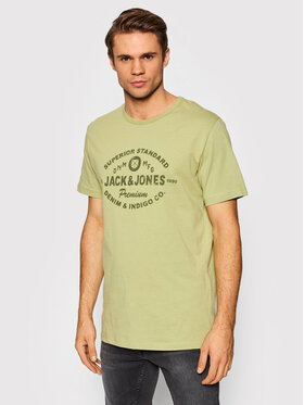 Jack&Jones PREMIUM Jack&Jones PREMIUM T-Shirt Jackson 12202394 Zelená Regular Fit