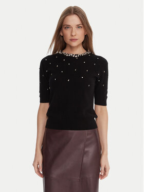 KAOS KAOS Svetr RI1KT021 Černá Regular Fit