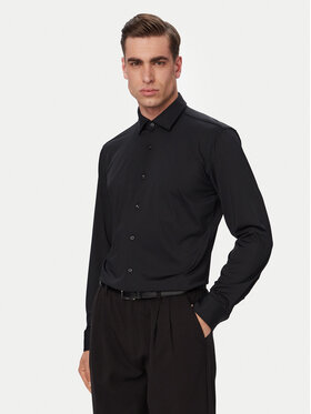HUGO HUGO Ing Kenno 50481195 Fekete Slim Fit