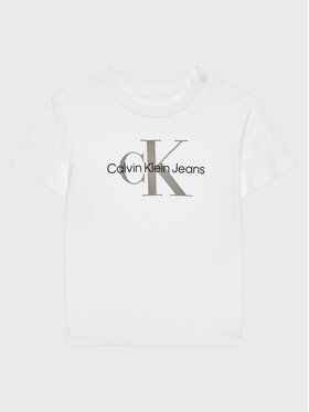 Calvin Klein Jeans Calvin Klein Jeans Tricou Monogram IN0IN00001 Alb Regular Fit