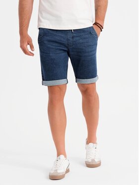 Ombre Ombre Džínové šortky OM-SRDS-0161 Modrá Regular Fit