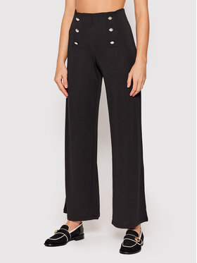 LAUREN RALPH LAUREN Lauren Ralph Lauren Hlače 200807573002 Crna Wide Leg