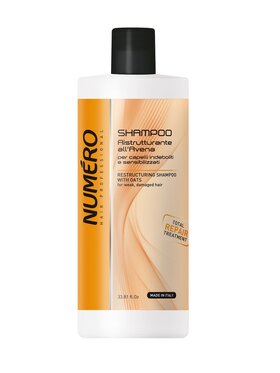 NUMERO NUMERO Restructuring Shampoo With Oats restrukturyzujący szampon z owsem 1000ml Szampon do włosów