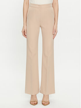 Maryley Maryley Riidest püksid 24EB587/43PG Beež Wide Leg