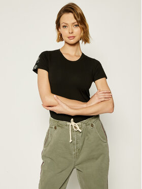 Plein Sport Plein Sport Majica F19C WTK1384 STE003N Črna Regular Fit