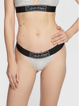 Calvin Klein Swimwear Calvin Klein Swimwear Dół od bikini KW0KW01950 Srebrny