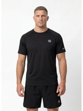 PITBULL PITBULL Koszulka techniczna RUNWAY Czarny Regular Fit