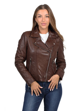 David Ryan David Ryan Kurtka skórzana AMBER brown Brązowy Regular Fit