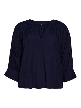 Vero Moda Curve Vero Moda Curve Bluzka 10289457 Niebieski Regular Fit