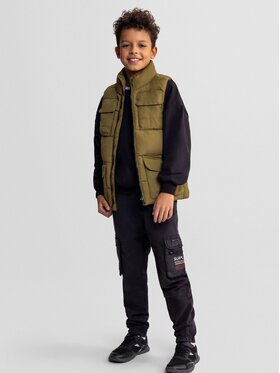 minoti minoti Kamizelka 29GILET250 Khaki Regular Fit