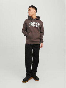 Jack&Jones Majica Dugih Rukava Corp 12152840 Smeđa Standard Fit