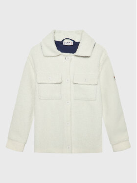 Fila Fila Kažokādas mētelis Butow Sherpa FAT0130 Écru Regular Fit
