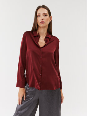 Max Mara Leisure Max Mara Leisure Сорочка Ofridi 2331160136 Бордовий Regular Fit