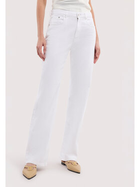 Trussardi Trussardi Pantaloni di tessuto P7059000362N001 Bianco Regular Fit