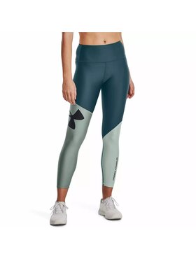 Under Armour Under Armour Legginsy Colorblock Ankle Leggings Turkusowy Fitted Fit