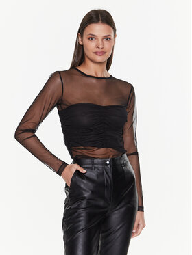 Sisley Sisley Bluză 3OAPW1009 Negru Regular Fit
