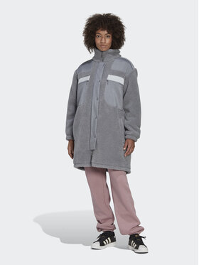 adidas adidas Prijelazna jakna Sherpa HK5256 Siva Regular Fit