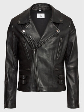 Serge Pariente Serge Pariente Giacca di pelle Dylan Nero Regular Fit