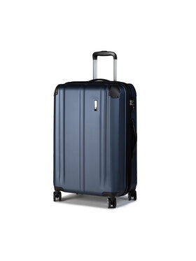 Travelite Travelite Střední Tvrdý kufr City 73048-20 Tmavomodrá