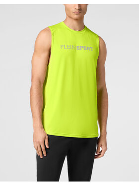 Plein Sport Plein Sport Tank top 22979 Żółty Regular Fit