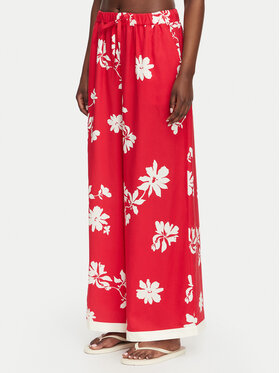 Seafolly Seafolly Παντελόνι υφασμάτινο Mayflower 55737-PA Κόκκινο Wide Leg