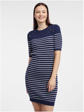 Orsay Orsay Sukienka 530398575000__S Granatowy Regular Fit
