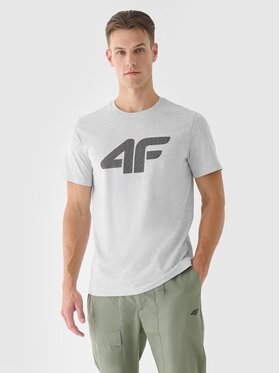 4F 4F T-Shirt 4FWMM00TTSHM1844-27M Szary Regular Fit