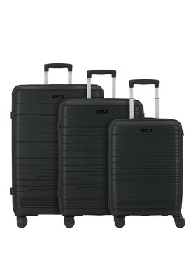 D&N D&N Komplet walizek 310028 Czarny