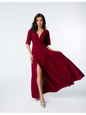 Aurora Aurora Sukienka wieczorowa Mariah Bordowy Feminine Fit