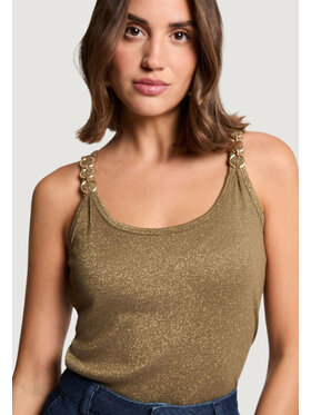 Morgan De Toi Morgan De Toi Canottiera 251-DIDOA Verde Blazer Fit