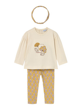 Mayoral Mayoral Set Bluse und Leggings 2744 Gelb Regular Fit