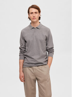 Selected Homme Selected Homme Polo 16090424 Gris Slim Fit