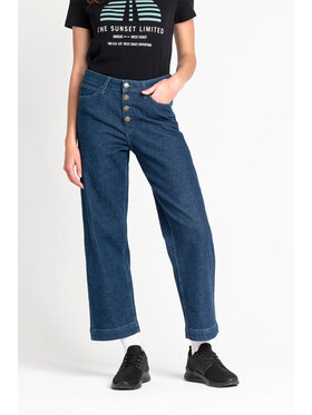 Lee Lee Jeansy WIDE LEG Niebieski Loose Fit