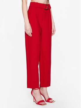 NAF NAF NAF NAF Hlače iz tkanine Edara XENP28 Rdeča Regular Fit