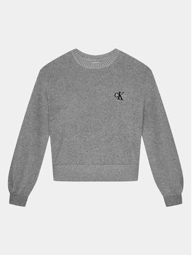 Calvin Klein Jeans Calvin Klein Jeans Džemper Festive IG0IG02327 Siva Regular Fit