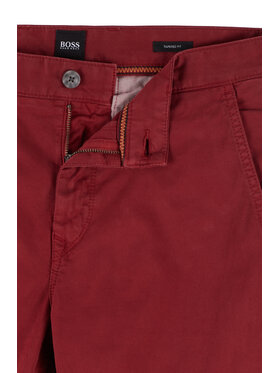 Boss Hlače Iz Tkanine Schino-Taber D 50442037 Bordo Rdeča Tapered Fit