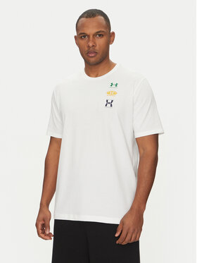 Under Armour Under Armour Тишърт EVOL Logo 1390165 Бял Regular Fit