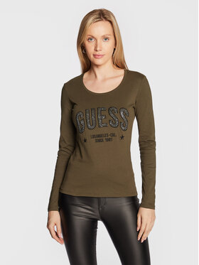Guess Guess Halenka Mirela W2BI40 I3Z13 Zelená Slim Fit