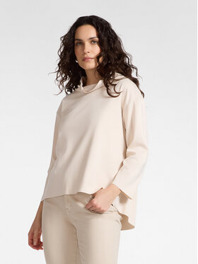 Elena Mirò Elena Mirò T-Shirt G074Z000593N002 Kremowy Regular Fit