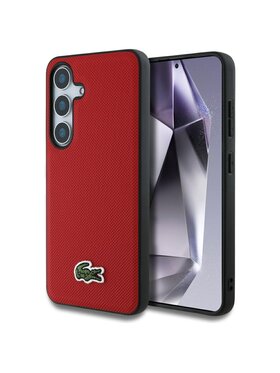 Lacoste Lacoste Etui na telefon Iconic Petit Pique Woven Logo Czerwony